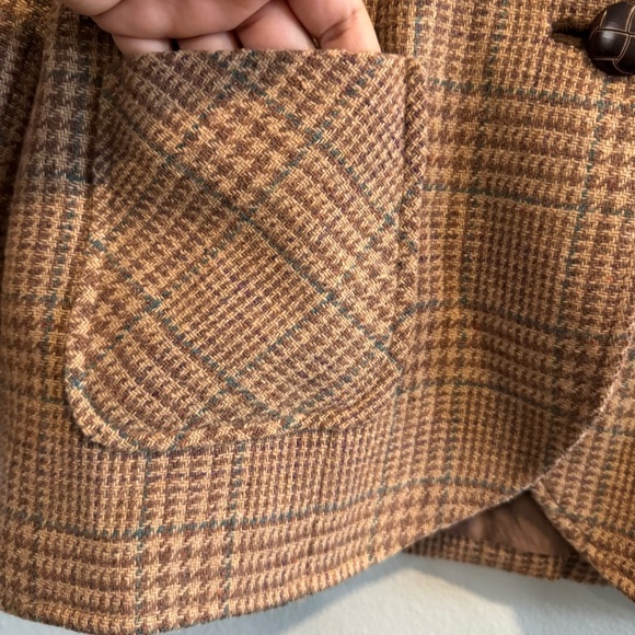 Soft Surroundings Blazer Jacket Houndstooth Elbow Patch Pockets Equestrian M - Picture 4 of 6